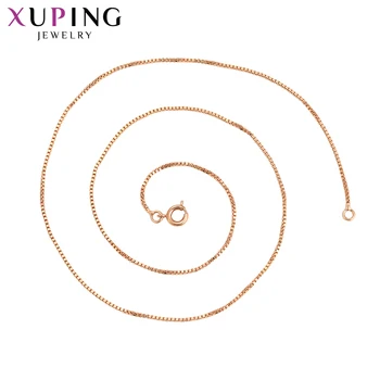 

Xuping 2018 Fashion Environmental Copper Jewelry for Women Rose Gold-color Plated Trendy Necklace Gifts S93,8-45307
