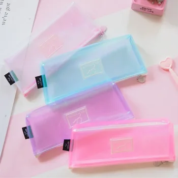 

1Pcs Kawaii Pencil Case Colored summer Gife Estuches School Pencil Box Pencil Bag School Supplies Stationery make up