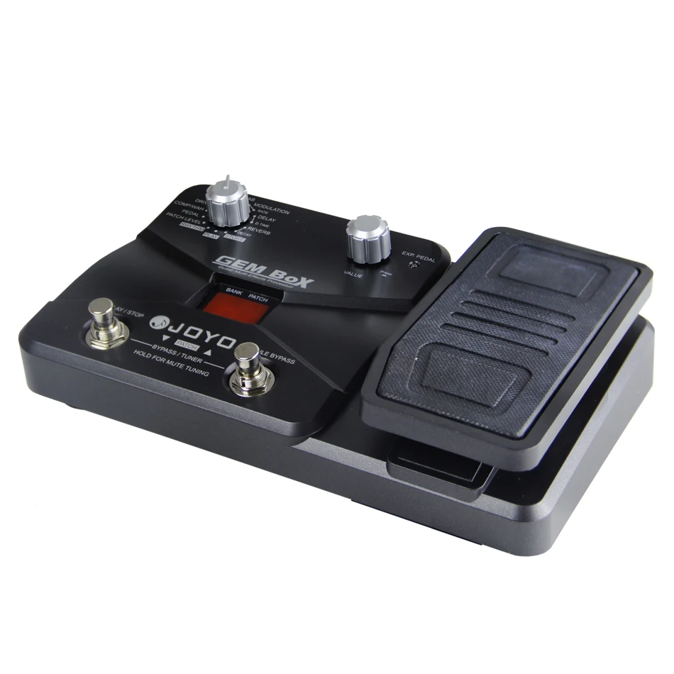 

JOYO 60 Effects Guitar Multi-Effects Processor Powered by 9V DC Adapter Assignable Expression GEM BOX Pedal 25 Drive Sounds