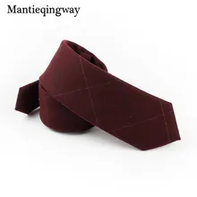 Mantieqingway 6 см мужской s деловой галстук тонкие шейные платки модные повседневные клетчатые и полосатые галстуки для свадебной вечеринки галстук-бабочка хлопковые галстуки для мужчин