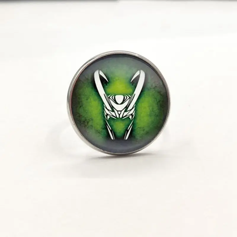 Loki God of Mischief стеклянное кольцо чокер винтажное массивное ювелирные