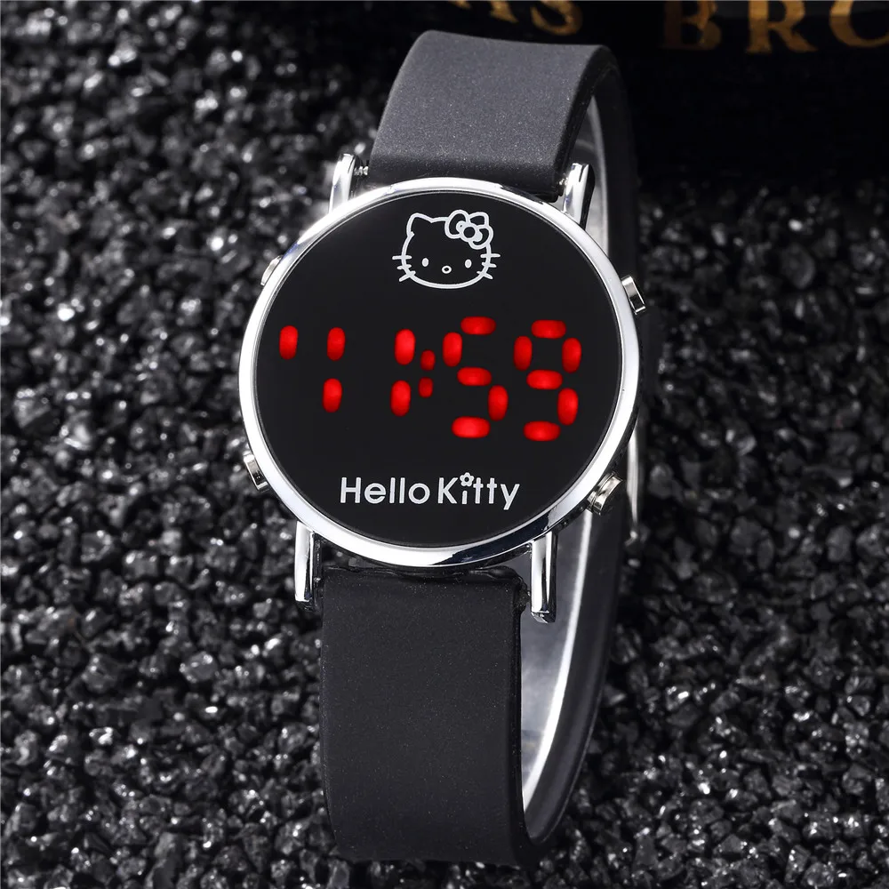 Relogio Feminino светодиодный цифровой мультфильм часы женские модные силиконовые