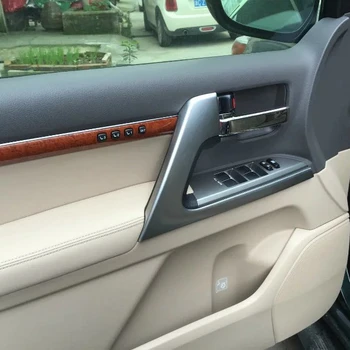 

Car Accessories For Toyota Land Cruiser LC200 2016 2017 ABS Chrome Interior Side Door Handle Cover Trims Garnish Decoration 4Pcs
