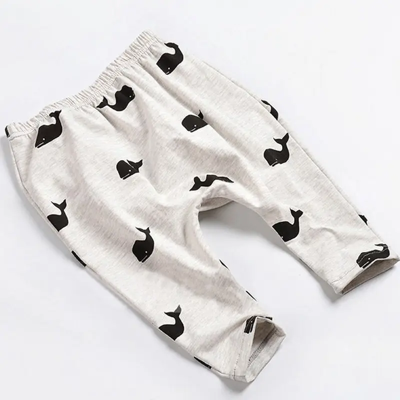 Модные брюки с эластичной резинкой на талии для маленьких мальчиков и девочек; леггинсы; шаровары; 0-3Y - Цвет: 3