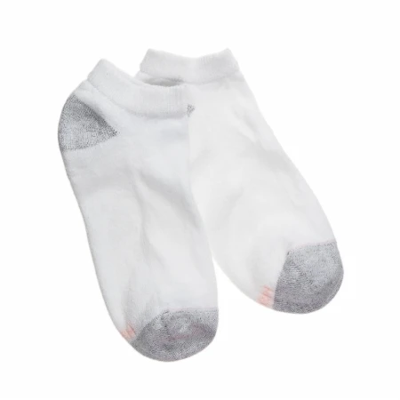 White Womens Low Cut Socks Extended - Size 10 Pack - Size 8-12 (1)