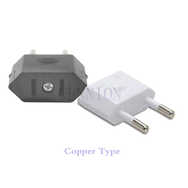 Copper type Special US to EU Euro AC Power Plug Trip Travel Adaptor Convertor for Journey 100pcs | Электроника