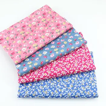 

Floral Print Fabric Cotton Twill Fabric DIY Sewing Quilt Patchwork Quilt Cover Sheet Dress Children's Wear Textile Cotton Fabric