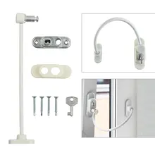 Дверной, оконный замок, ограничитель для блокировки окон, устройство безопасности, замок для ключей, защита от детей, 210 мм, ограничитель, защита от детей, дверной замок