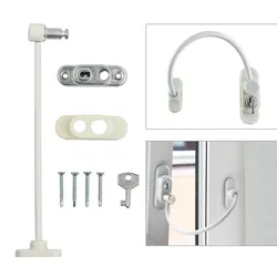 Door Window Security Lock Window Restrictor Safety Device Key Lock Child Safe 210mm Limit Child Safety Doors Lock Door Window Security Lock Window Restrictor Safety Device Key Lock Child Safe 210mm Limit Child Safety Doors Lock