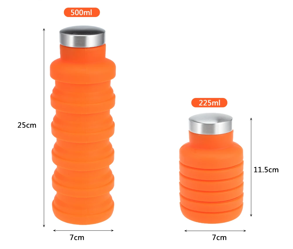 1PC Silicone Folding Portable Travel Outdoor Sports Retractable High Quality Cups Telescopic Home Camping