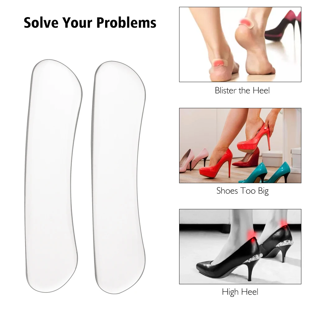 

2Pcs/6Pcs Silicone Insoles Anti Slip Gel Pads For Shoes Foot Care Protector For Heel Rubbing Cushion Pads Shoes Insoles Insert
