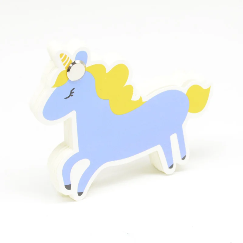 Kawaii канцелярские принадлежности Papeleria Липкие заметки милый Единорог блокнот для