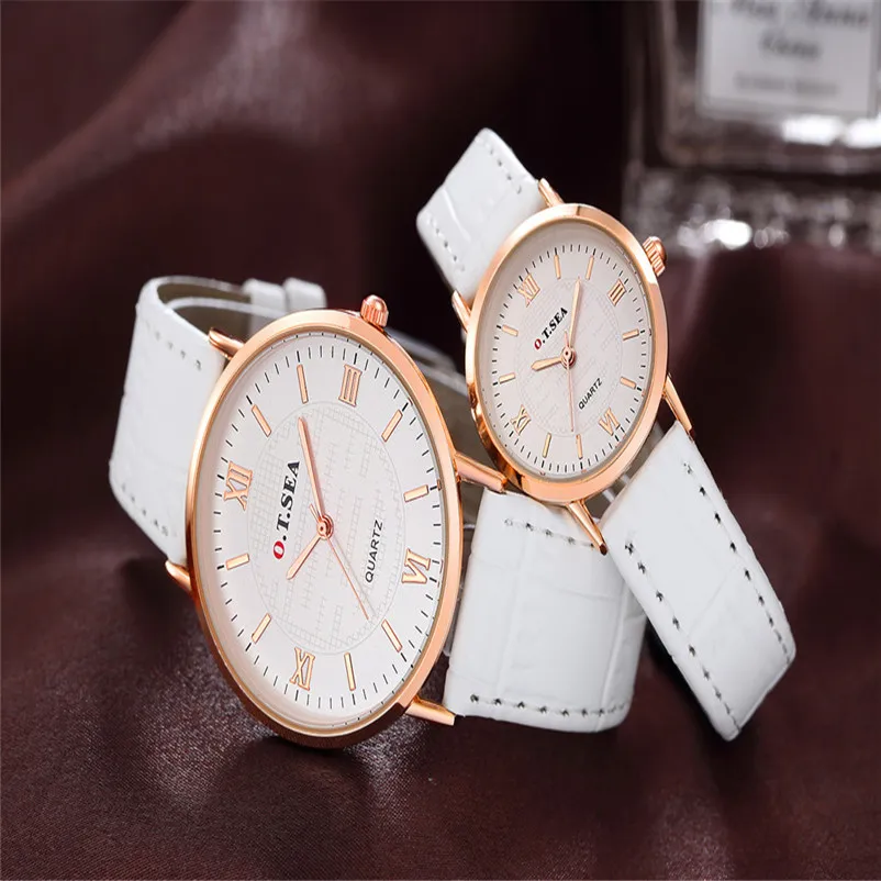 9 s и дешевые 2 шт. роскошные часы Для мужчин леди на пару кварцевые наручные Часы высокое качество Часы 0717