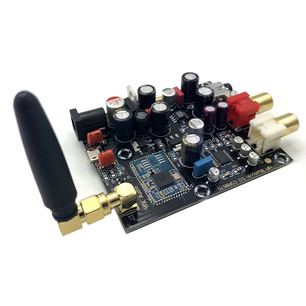 CSR8675 Bluetooth 5,0 беспроводной приемник плата PCM5102A ies DAC декодер плата HIFI APTX HD поддержка 24 бит с антенной A5-007