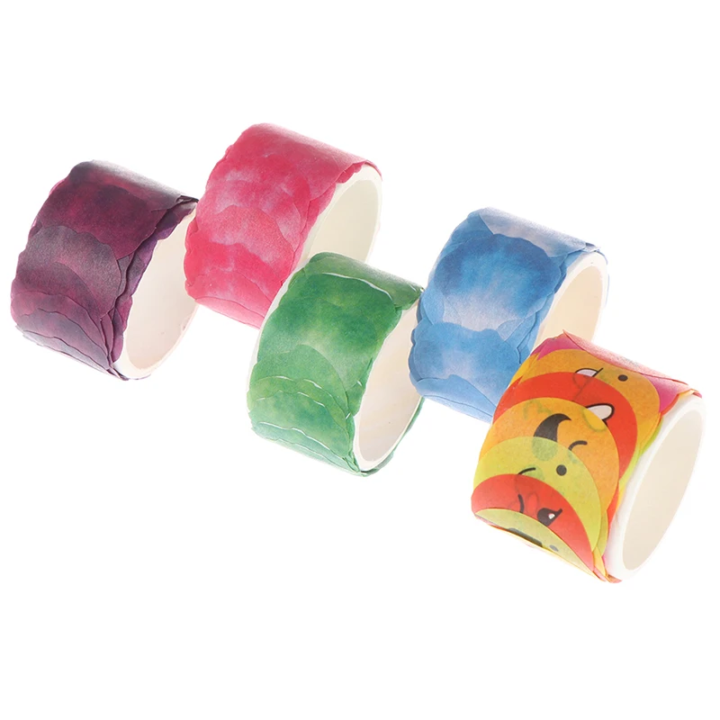 80pcs/roll Flower Tape Decorative Mask Fragrance Scrapbooking DIY Paper Sticker