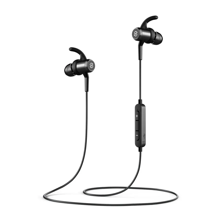 

SoundPEATS Q34 Bluetooth 4.1 Wireless Earphones Magnetic In-Ear Earbuds Super Sound Quality APTX 7 Hours Playing Time Headsets