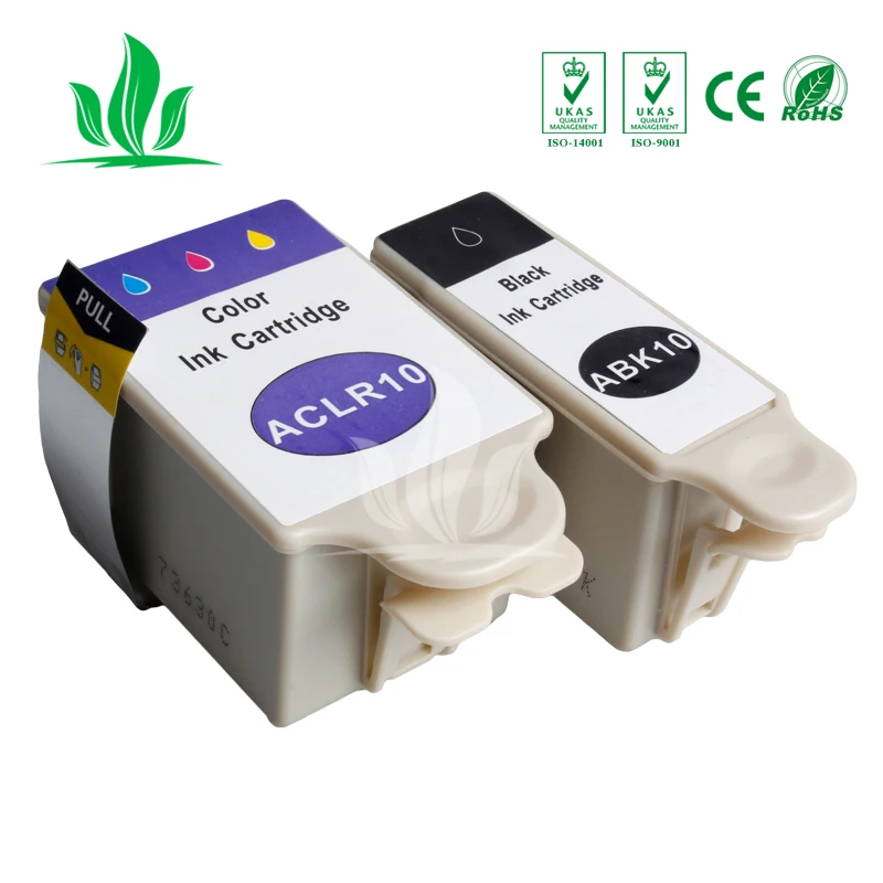 

1 set compatible for AD10 ABK10 ACLR10 ink cartridge Advent A10/AW10/AWP10 printers