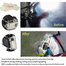 Go Pro accessories Anti fog interts 12pcs included Reusable for Go Pro 4 3 2 1
