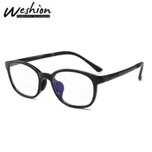 Детская Классическая оправа блокировки синий свет для детей, квадратичная ясная компьютер прозрачные очки для мальчиков и девочек Oculos UV400