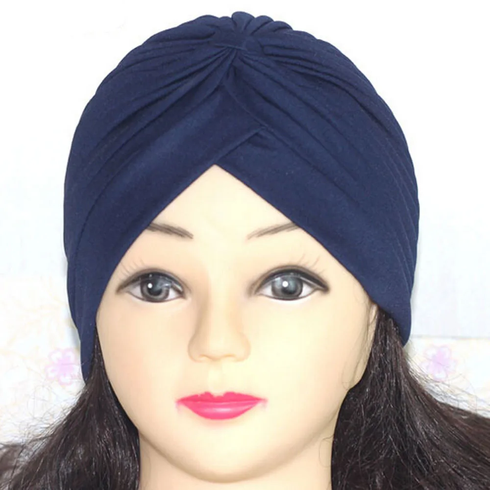 

Woman Knotted Turban Hair Accessories for Girls Turban Elastic Hairband Head Wrap Striped Hair Scrunchies