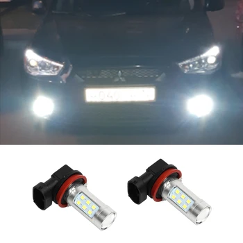

2Pcs H8 H11 LED Fog Lights Bulb For Mitsubishi Lancer 2010-2014 ASX Pajero Grandis Car Driving Running Lamp Auto LED Light