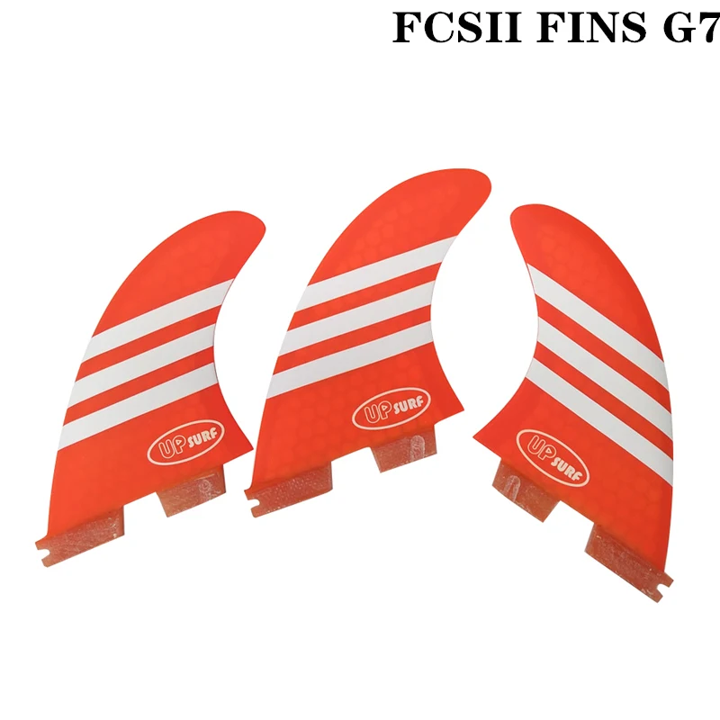 

FCS2 G7 Size Surfboard New style Red/Blue/Green/White color Honeycomb Fins Tri fin set FCS 2 Fin Hot Sell FCS II Fin Quilhas