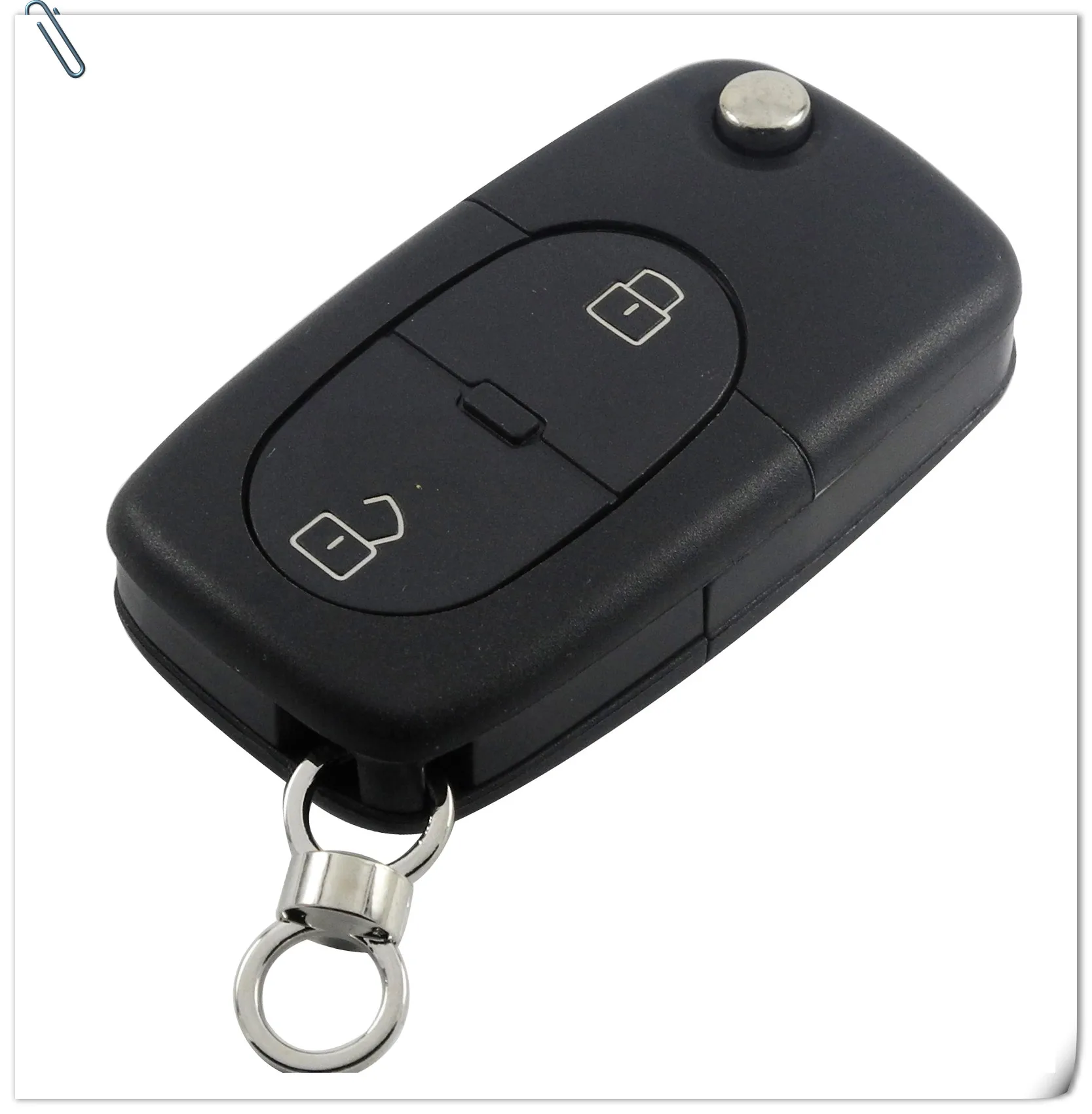 Keyforkess sostituisci pulsanti 2/3/4 Flip Car Key Case Shell Fob per Audi TT A2 A3 A4 A6 A8 TT Quattro lama CR1620/CR2032 supporto - HTB1VWoEbq5s3KVjSZFNq6AD3FXaG