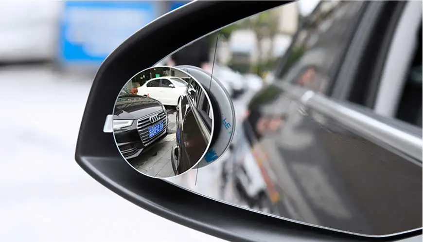 Выпуклая зеркальная палка, прозрачное Автомобильное зеркало заднего вида для безопасности, широкоугольное зеркало для слепого пятна, Парковочное круглое выпуклое автомобильное Внешнее Зеркало, аксессуары