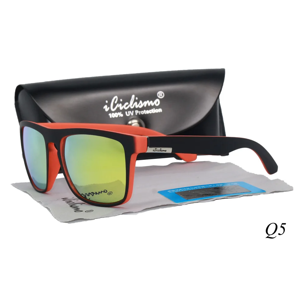 Брендовые мужские и женские поляризованные солнцезащитные очки для велоспорта, пешего туризма, рыбалки, очки с УФ-защитой, спортивные очки, очки для рыбалки - Цвет: Q5