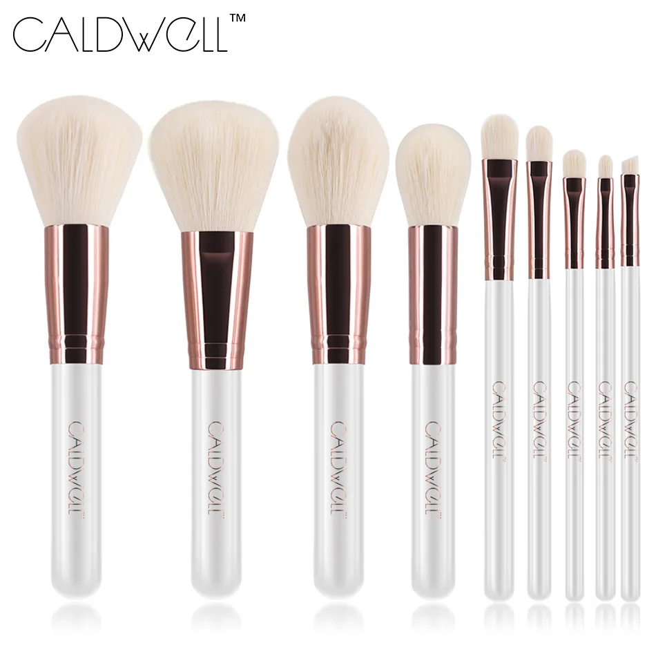

CALDWELL professional make-up brush 9 high-quality synthetic goat wool and brush barrel for easy storage