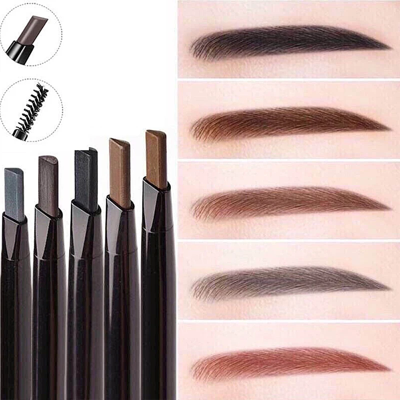 

Eyebrow Pencil Crayon Light Brown Eyebrow Automatic Rotating Pencil Double Head Waterproof Eyebrow Makeup Eye Brow Pencil