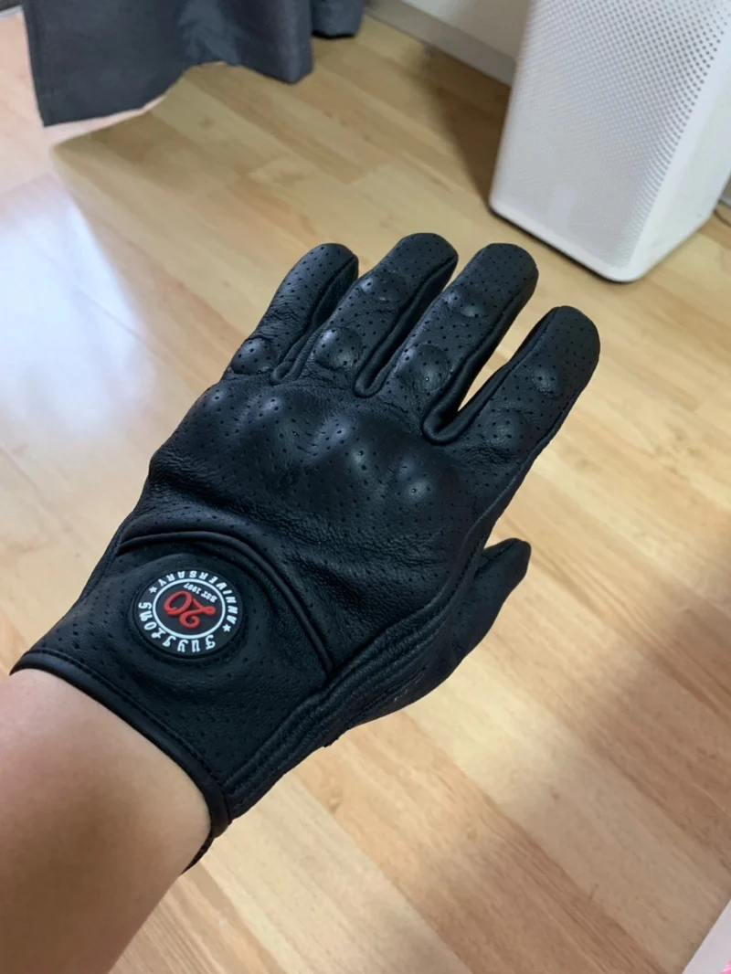 FUYILONG leather glove  brown 5 