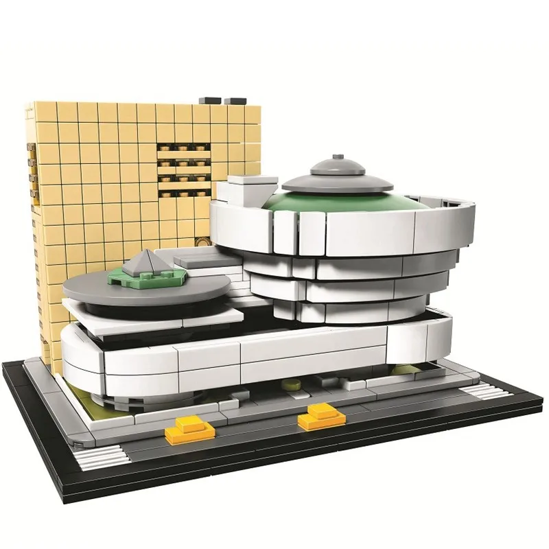 

Architecture Solomon R. Guggenheim Museum Building Blocks Sets (744 pieces) Toys For Children Gift Compatible 21035