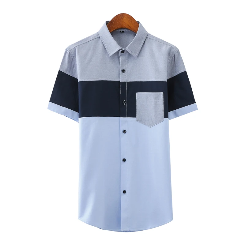 Men Summer Dress Shirts Formalwear Short Sleeve Shirts Good Quality Men