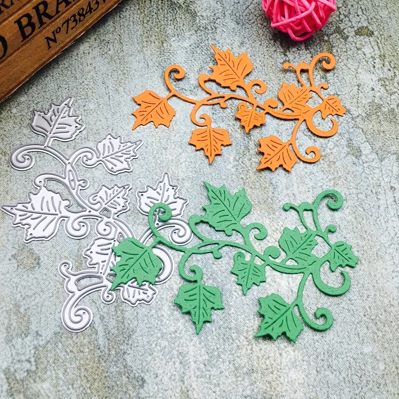  Maple leaves Cutting Dies Scrapbooking Embossing Stencil Card Die Squirrel Design For DIY Invitatio - 32978731540