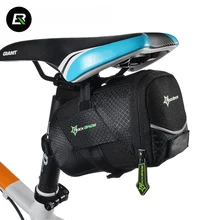 Rockbros MTB Bike Bag Black Anti-scratch Bicycle Saddle Cycling Rear Seat Tail Bag Mountain Bicycle Tools Bag Bike Accessories