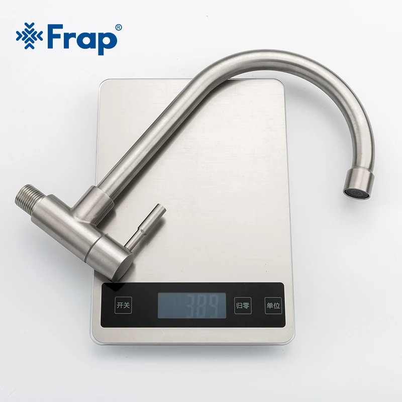 Frap Kitchen Faucet Wall Mounted Mixers Sink Tap Single Cold Water Flexible 304 Stainless Steel Kitchen Tap Accessories Y40530 Frap Kitchen Faucet Wall Mounted Mixers Sink Tap Single Cold Water Flexible 304 Stainless Steel Kitchen Tap Accessories Y40530