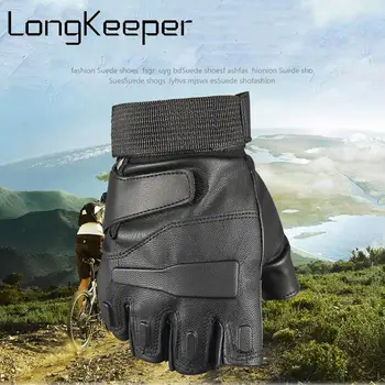 

Men Tactical Military Half Finger Glove Sports Climbing Training Hiking Mitts Airsoft Shooting Hunting Outdoor Gloves For Male