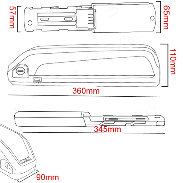 Perfect New Hailong 14S 51.8V eBike down tube battery 52V 15AH Samsung 18650 cells Lithium battery for 48V 1000W Bafang motor 10 Perfect New Hailong 14S 51.8V eBike down tube battery 52V 15AH Samsung 18650 cells Lithium battery for 48V 1000W Bafang motor 10