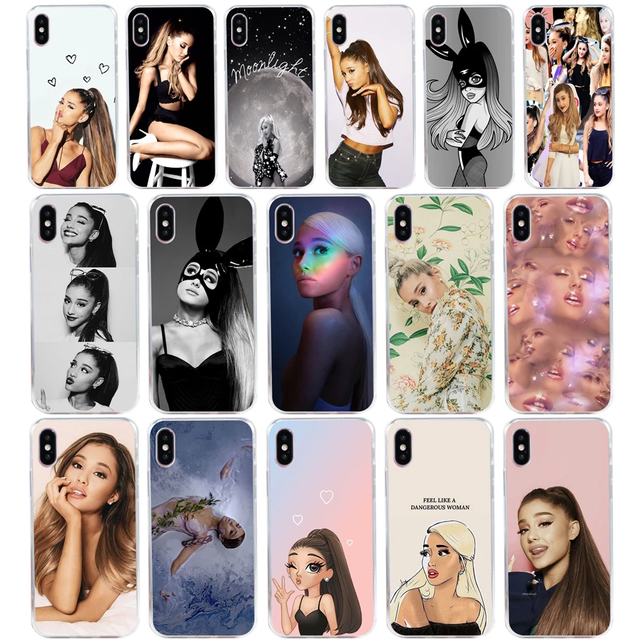 

28AQ ARIANA GRANDE Soft Silicone Tpu Cover phone Case for iphone 5 5s se X XR XS Max case