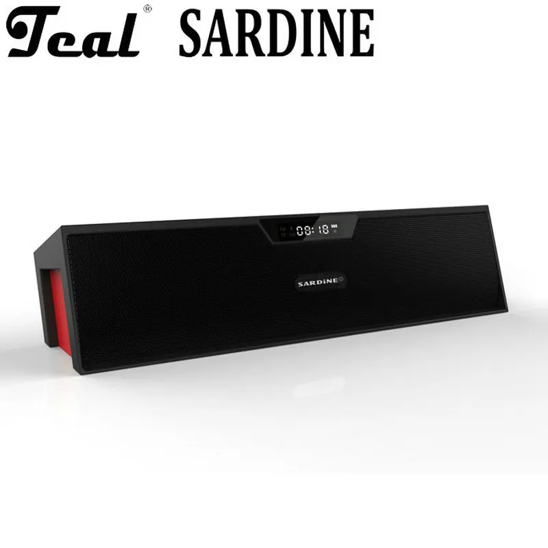 TEAL & Sardine HIFI портативный беспроводной динамик стерео Саундбар TF FM радио bluetooth