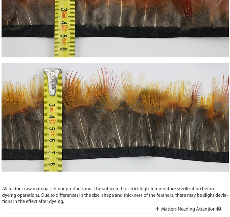 2-3,2 дюйма(5-8 см) природа желтый и красный перо фазана отделка бахрома с атласной лентой шитье ремесла украшения костюмов