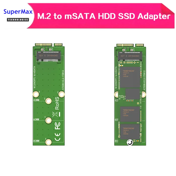 M.2 MSATA Интерфейс адаптер для жесткого диска карты Жесткий диск SSD адаптер карты считыватель магнитных карт для ОС windows