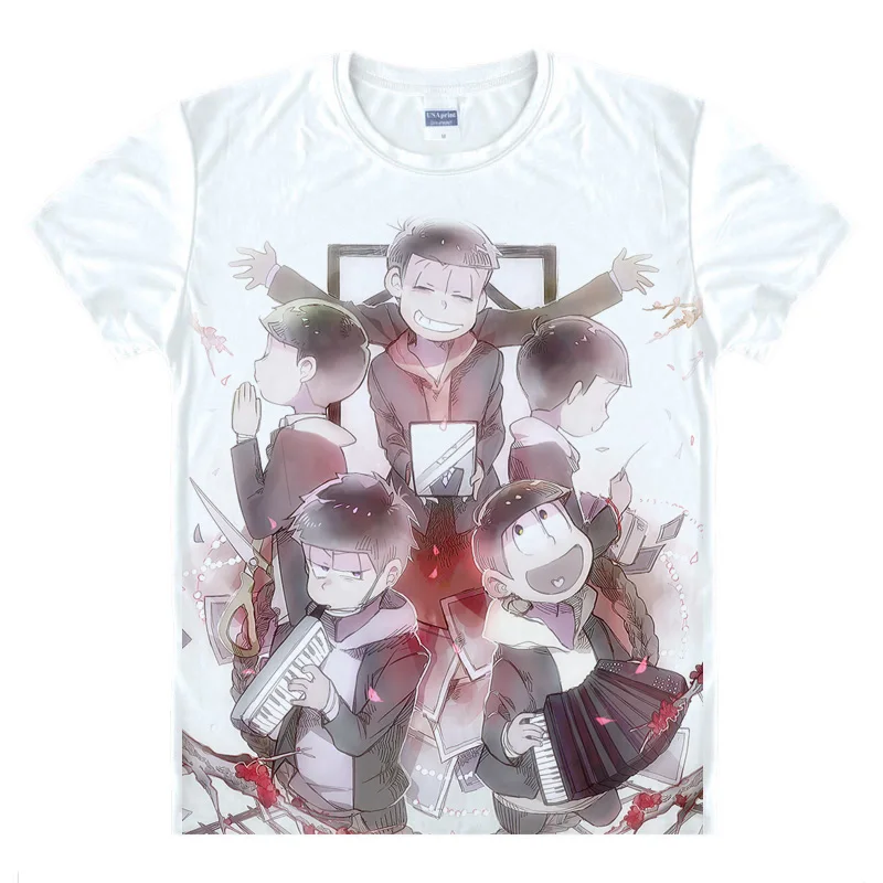 Style 19 Coolprint Футболка с изображением в стиле аниме Mr. osomatsu Matsuno Футболки для женщин мульти-стиль короткий рукав Matsuno osomatsu osomatsu-кун Косплэй motivs Рубашки для мальчиков - Цвет: Style 19