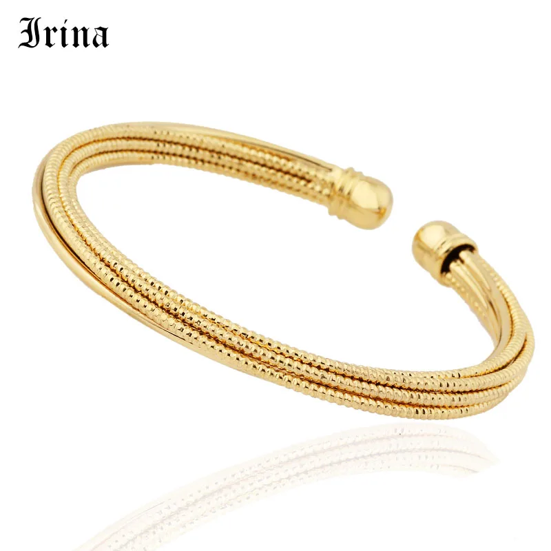 

Irina 1pcs can open Middle East Bangle for Women gold colour Bangle for Dubai Bracelet AfricaN/Arab/Ethiopian jewelry gift