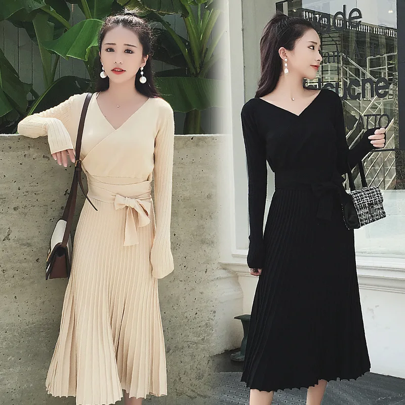 

Maternity Clothes Autumn Winter Knitted Breastfeeding Dress for Pregnant Women Pregnancy Nursing Dress Outerwear Elegant