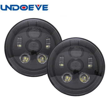 

Undoeve 7inch LED Headlight For Hummer H1&H2 Patrol Y60 For Jeep Wrangler TJ JK LJ CJ 2D 4D 7inch LED Headlight
