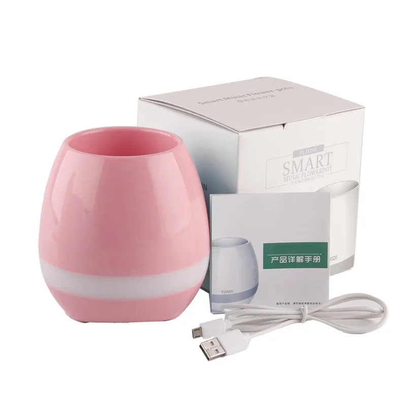 bluetooth speaker Touch Play Piano smart speakers Waterproof Wireless smart speakers  Flower Pot  (16)