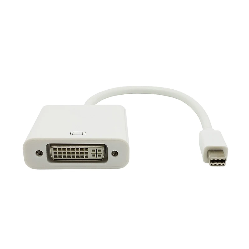 Mini DP to DVI Adapter Mini DisplayPort to DVI Cable Converter Male to Female Support 1080P for Monitor Projector Displays z (2)