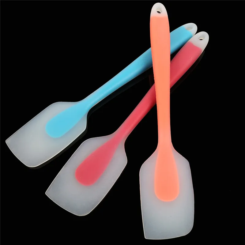 1PC Cakes Silicone Spatula Spoon Cookie Spatulas Pastry Scraper Mixer Buttter Ice Cream Scoop